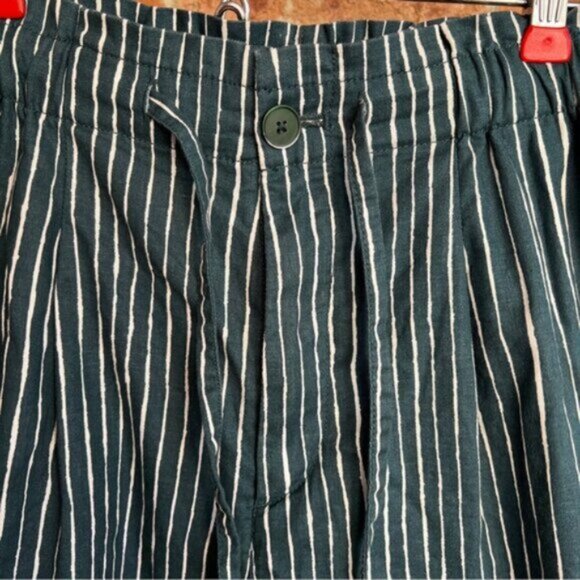Marimekko Uniqlo  * Women's Shorts, Linen Blend, Pockets ,Green, High Waist - Picture 13 of 14